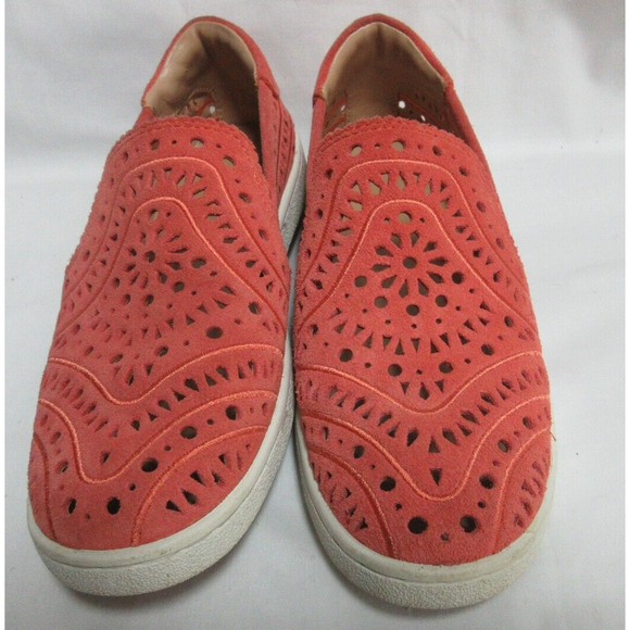 UGG | Shoes | Ugg Islet Laser Cut Coral Slip On Loafers Flat Spring ...